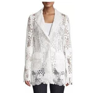 Ellie Tahari Wendy Floral Lace Jacket Blazer Cardigan Sz 6$495 Sold Out